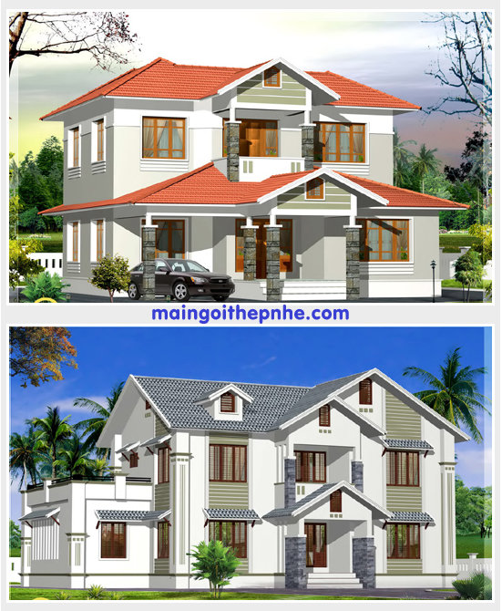 NHỮNG MẪU BIỆT THỰ MÁI DỐC ĐẸP MẮT