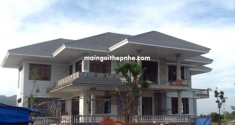 (TÂY NINH) MÁI NHÀ CHỊ MAI, DIỆN TÍCH MÁI 345m2 SỬ DỤNG KHUNG KÈO SGTRUSS DO VƯƠNG THỊNH THI CÔNG TRỌN GÓI 