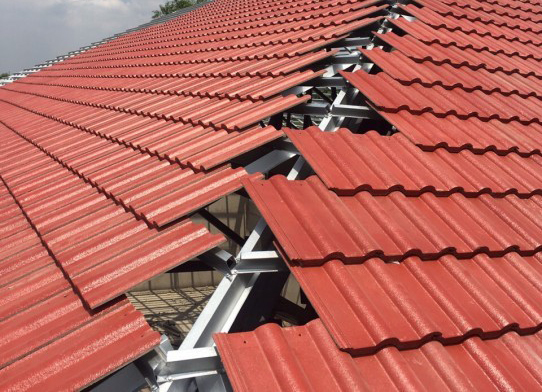 THIẾT KẾ VÌ KÈO THÉP 2 LỚP MÁI NGÓI 