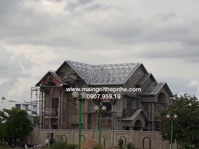 (LONG THÀNH - ĐỒNG NAI) CÔNG TRÌNH MÁI NHÀ ANH LỘC SỬ DỤNG KHUNG KÈO SGTRUSS - THÁNG 7/2017